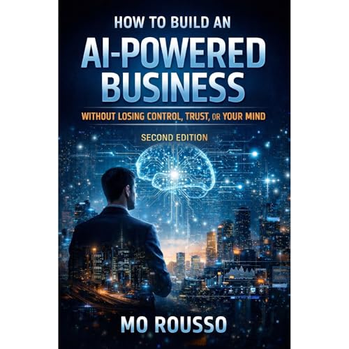 How to Build an AI-Powered Business Without Losing Control, Trust, or Your Mind Audiobook By Mo Rousso cover art
