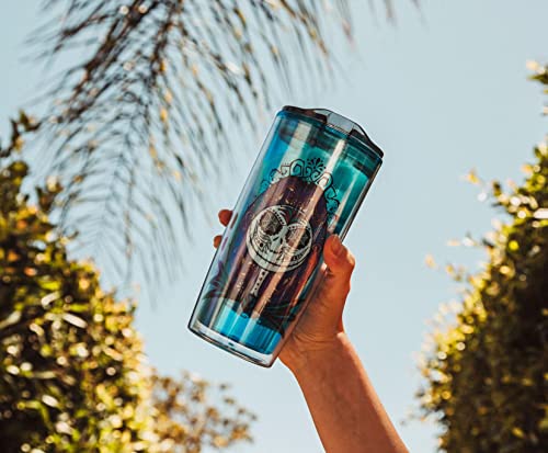 Disney Nightmare Before Christmas Sugar Skulls 20-Ounce Plastic Travel Tumbler With Slide Close Lid | Tall Carnival Cold Cup For Drinks, Juice, Lemonade | Home & Kitchen Essentials, Halloween Decor #TOP2