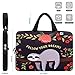 Mibbxea 15-15.6 Inch Laptop Sleeve Neoprene Carry Case for Computer, Chromebook, Ultrabook, Notebook Briefcase with Handle, Compatible with Dell HP Lenovo ASUS Acer (Sloth)
