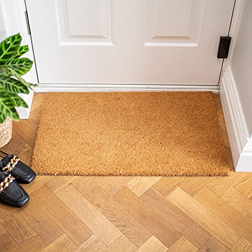 LP Doormats - welcome coir door mat - nonslip heavy duty entrance doormat - welcome doormat - large doormat 75 x 45cm - indoor door mat - outdoor sheltered use welcome mat - front door mats (Welcome)