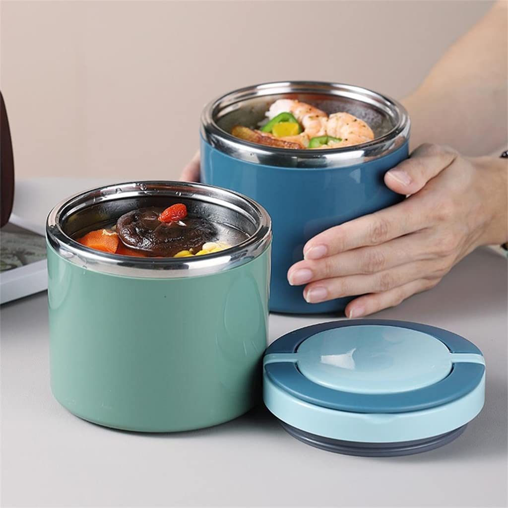 Pudełko na lunch Bento Box ze stali nierdzewnej z uchwytem, 3-pak przyborów kuchennych do przygotowywania posiłków i lunchów w podróży
