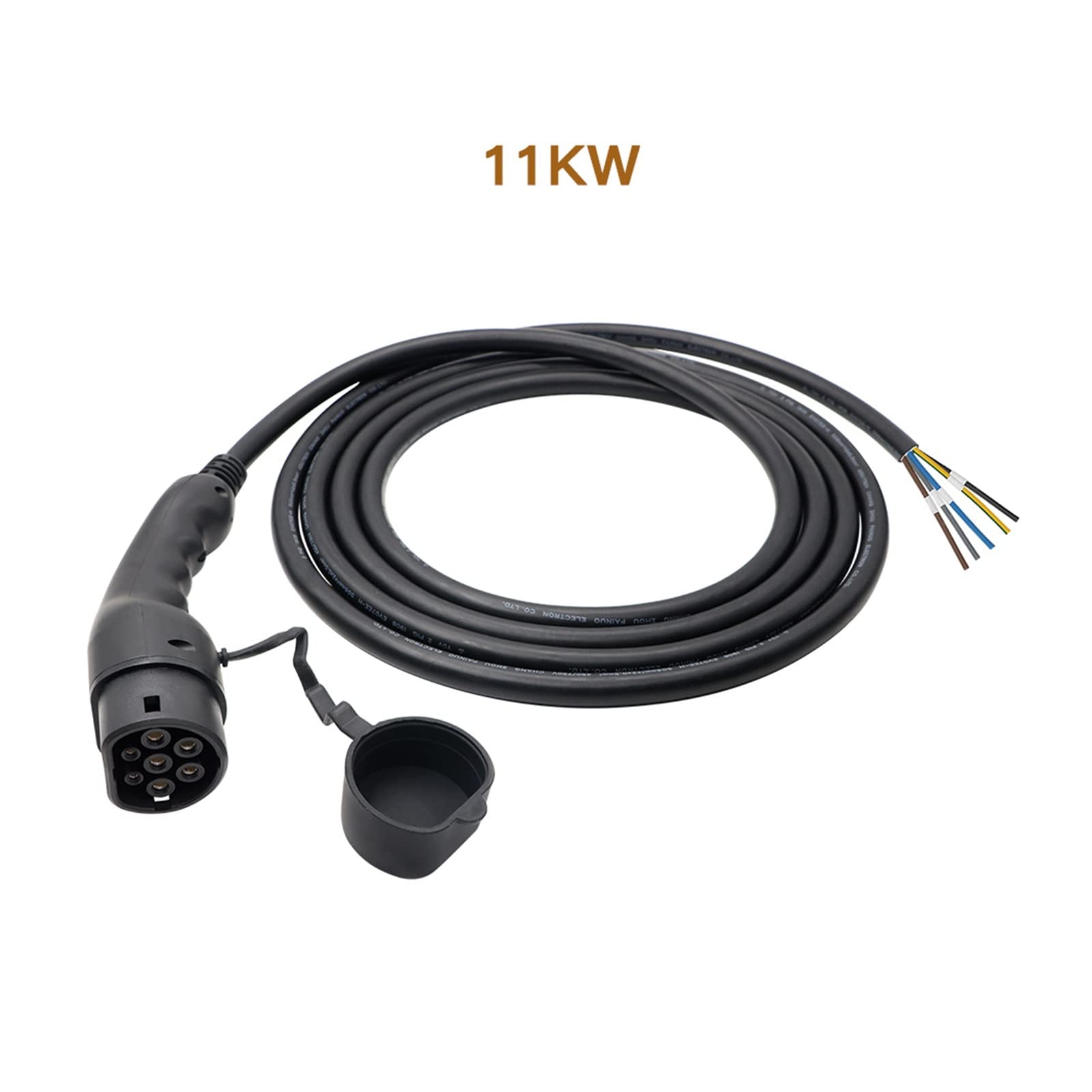 Tipo 2 Cavo di Ricarica EV 16A/32A 1/3 Fase Cavo IEC62196-2 for Stazione di Ricarica for Veicoli Elettrici 11KW 22KW Ricarica Sicura(16A 11KW 5M)