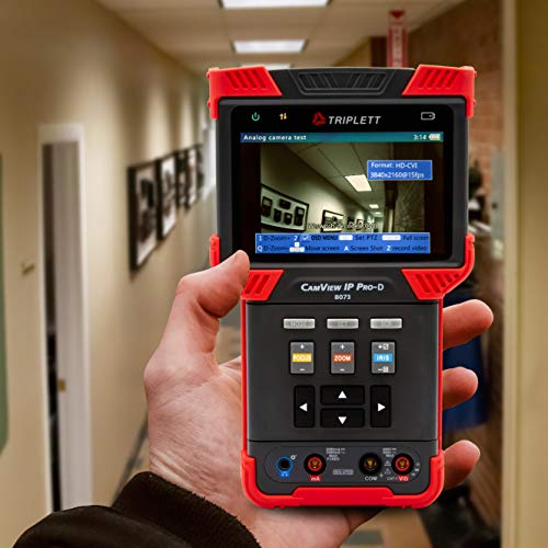 Image of Triplett 8073 CamView IP Pro-D CCTV Camera Tester with Built-in DHCP Server - IP, AHD 2.0, HD-TVI 3.0, HD-CVI 3.0
