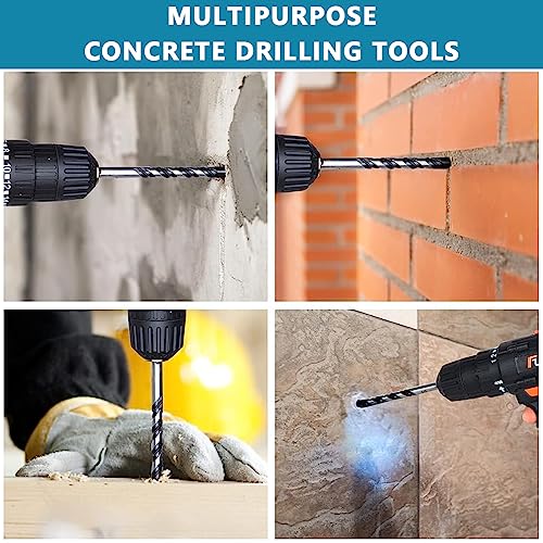 Serplex Store Serplex 12Pcs Masonry Drill Bit Set, 6 Sizes, - Image 7
