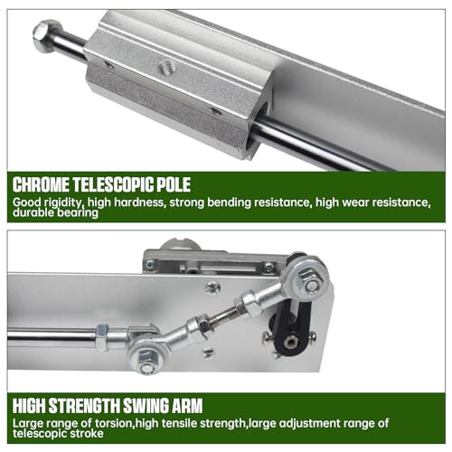Image of CNCTOPBAOS DC24V Reciprocating Linear Actuator Stroke 2-8CM 3 Inch,Adjustable Telescopic Rocker Arm Mechanism Gear Motor Speed Regulation Adapter 120RPM 0.78 inch-3.14 inch