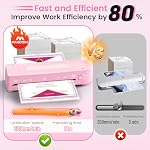 Laminator Machine with 20 Laminating Sheets, A4 Laminators Hot & Cold withTrimmer, 9 Inch Laminating Machine for Office, School, Business and Home - Image 3