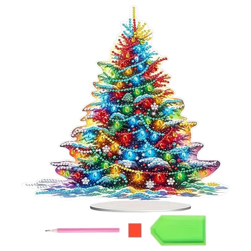 Ornement de table en strass de Noël pour évacuer le stress par l'art mosaïque