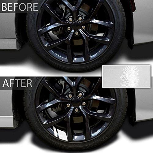 Image of Car Wheel Tire Rim Stickers Decals Automotive Exterior Accessories Reflective Safety Stripes Decoration (White-10pcs)