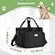CURMIO Hundepflegetasche, Haustierpflege Tasche, Organizer Tragetasche für Hundepflegezubehör, Hundeschneider, Bürste und andere wichtige Dinge, Schwarz