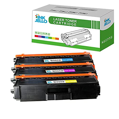 InkJello Compatible Toner Cartridge Replacement for Brother DCP-L8400CDN DCP-L8450CDW HL-L8250CDN HL-L8350CDW MFC-L8650CDW MFC-L8850CDW TN326 (Cyan, Magenta, Yellow, 3-Pack)
