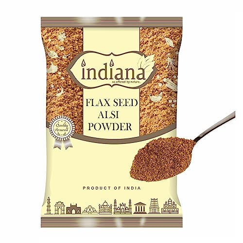 Image of Indiana Cold Milled Flax Seeds Powder |Roasted Flax Seeds Powder for Eating Weight Loss Hair Growth, Diet Snack food (400gm)