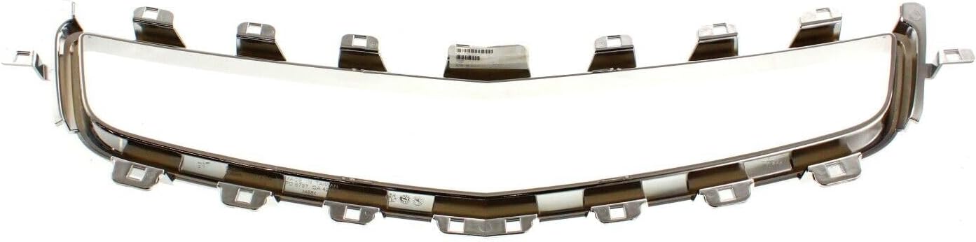 Bumper Grille Trim Set Center and Upper Chrome Finish Fit For Chevy Malibu 2008-2012