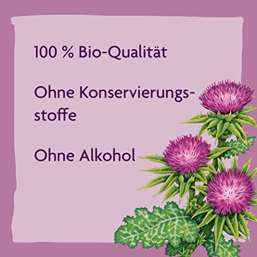 Foto von Salus Alepa Mariendistel Bio-Leber-Tonikum – 1x 500 ml - zur Unterstützung der normalen Lebergesundheit mit Mariendistel – mit Vitamin C - vegan - bio