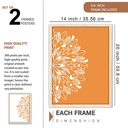 Image of NoWorries Engineered Wood Wall Arts For Living Room,Bedroom - Frames For Wall Decoration (13X19Inches) (Tropical Art) Set Of 2 Big Frames For Wall Decor (Art-7)