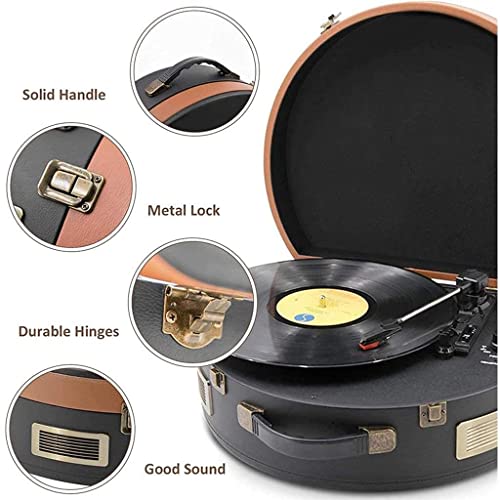 TAISK Tourne-Disque Portable en Vinyle avec Haut-parleurs stéréo intégrés, entraînement par Courroie à 3 Vitesses… - Les Beatles, Paul McCartney, John Lennon, RIngo Starr, George Harrison TAISK Tourne-Disque Portable en Vinyle avec Haut-parleurs stéréo intégrés, entraînement par Courroie à 3 Vitesses… – Image 6