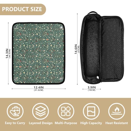 Bolsa de viaje resistente al calor para herramientas de cabello con diseño de mármol - Organizador portátil para planchas, rizadores y accesorios de cuidado capilar miniatura 4
