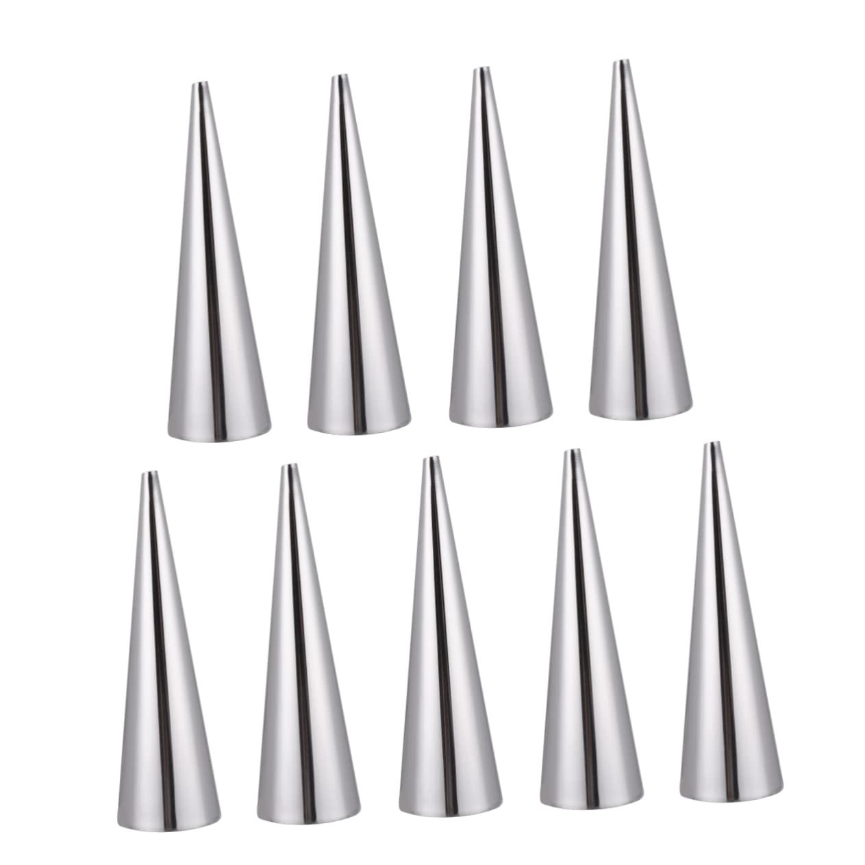 FUNOMOCYA Home Bakery Essential 9pcs Stainless Steel Bread Easy to Clean Store Conical Croissant