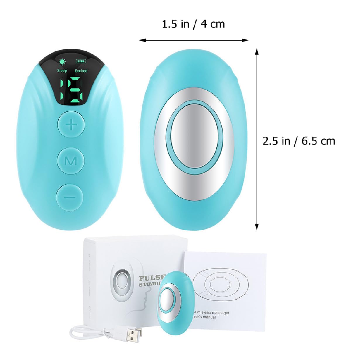 Instrumento Práctico para Dormir Microcorriente Portátil Pequeño, 1, Dispositivo Eléctrico Inteligente para Aliviar el Estrés, Uso Doméstico en Dormitorio, para Relajación