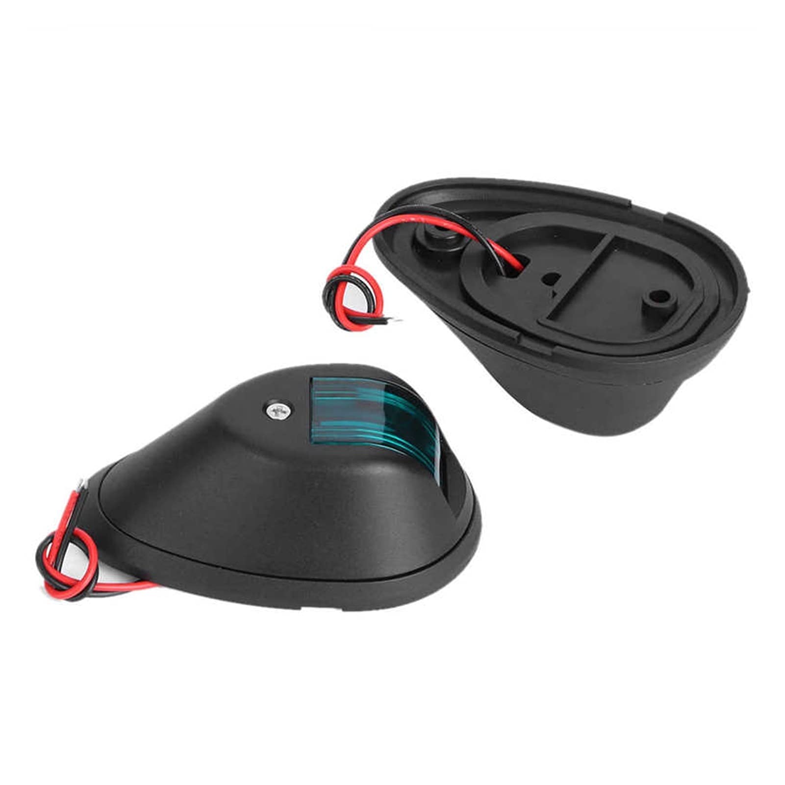 Paio di luci navigazione in barca 12V segnale impermeabile rosso verde 8pcs GUIDATO Spia avvertimento for barche marine yacht Per la navigazione e la pesca