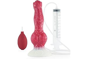 Silicone Realistic Squirting Pump Dildo