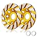 3 Pieces Diamond Cup Grinder 4 Inch Concrete Turbo Diamond Grinding Cup Wheel 12 Segs Heavy Duty Angle Grinder Wheels for Angle Grinder