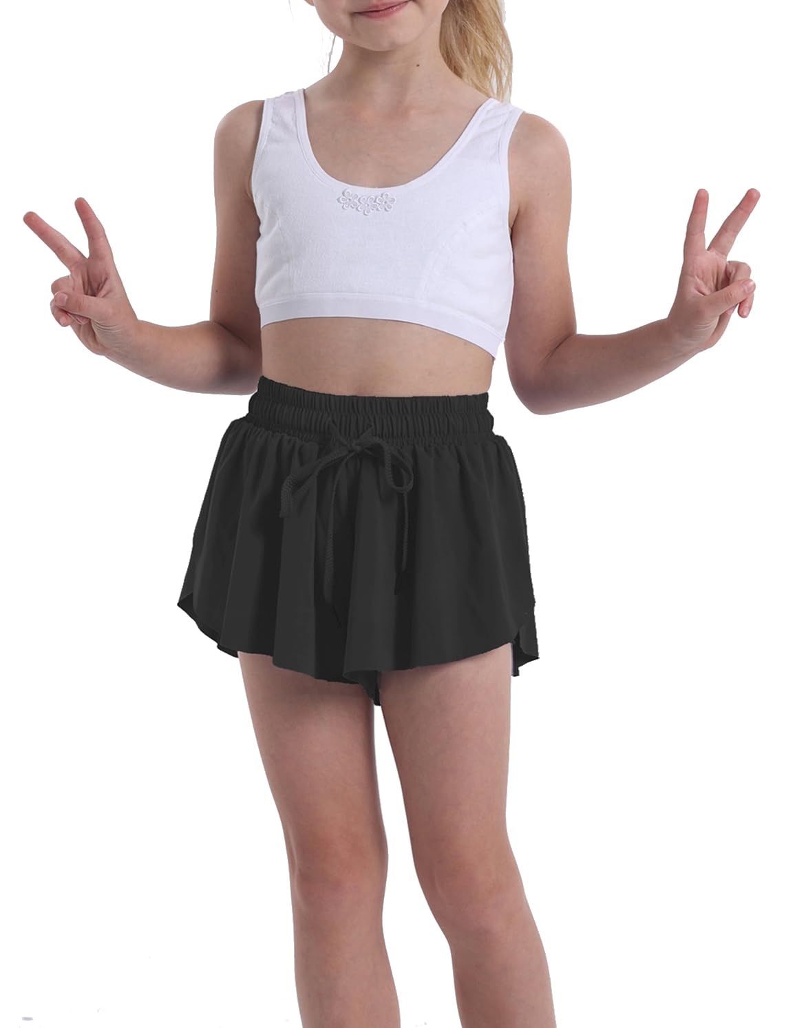 Paquete de 3 faldas cortas de mariposa para niñas, tenis, animadoras, atléticas, preppy, correr, deportes, para adolescentes y niñas