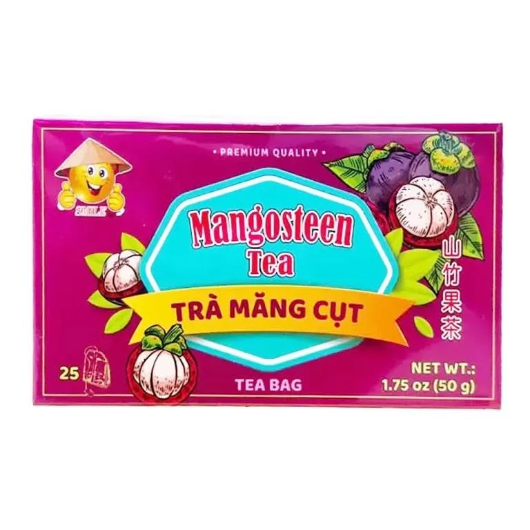 Smile Premium Quality Vietnamese Trà Măng Cụt Tea, 25 Tea Bags, 1.75 oz / 50 g (Mangosteen Tea) - Image 2