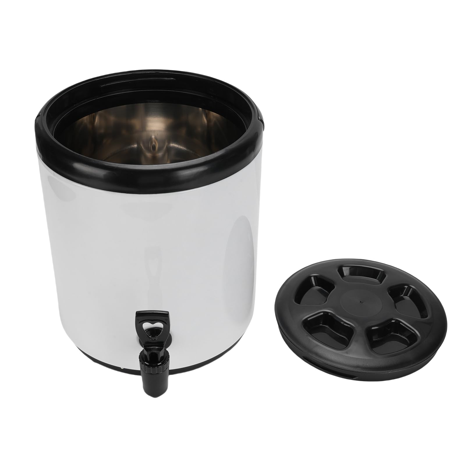 Ejoyous Distributore di Bevande Isolate da 6 Litri Distributore di Bevande Calde e Fredde in Acciaio Inossidabile 304 Portatile Latte Tè Succo Zuppa Server per Catering Feste Picnic Uso Commerciale