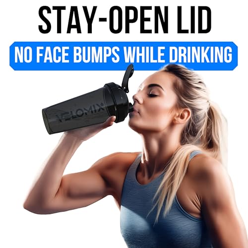 Image of VELOMIX -6 PACK- 28 oz Protein Shaker Bottle for Protein Mixes - 6x Wire Whisk | Leak Proof Shaker Cups for Protein Shakes | Protein Shaker Bottle Pack | Protein Shake Cup (Elemental Mix)