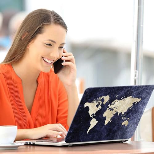 Image of Galaxsia World Map D4 Full Body Vinyl Laptop Skin /Sticker /Cover Upto 15.6 Inches Laptops Laminated-Removable-HD Quality Compatible for Hp-Dell-Sony-Lenovo-Asus etc.(15x10 Inches)