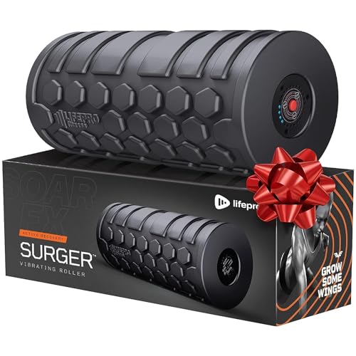 LifePro 4 Speed Vibrating Foam Roller for Physical Therapy & Exercise - High-Intensity Vibrating...