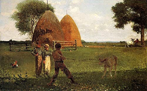 Poster Winslow Homer Sevrage du veau pour une décoration murale de bureau chic