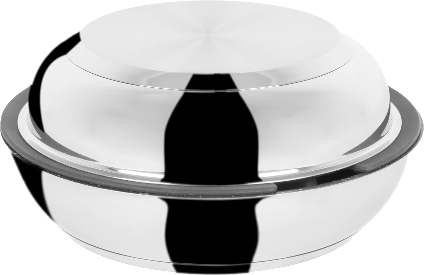 BRUNNER 0804036N Set Padelle in Acciaio Inossidabile, Academy Double Pan 22/20, Adatte per Gas