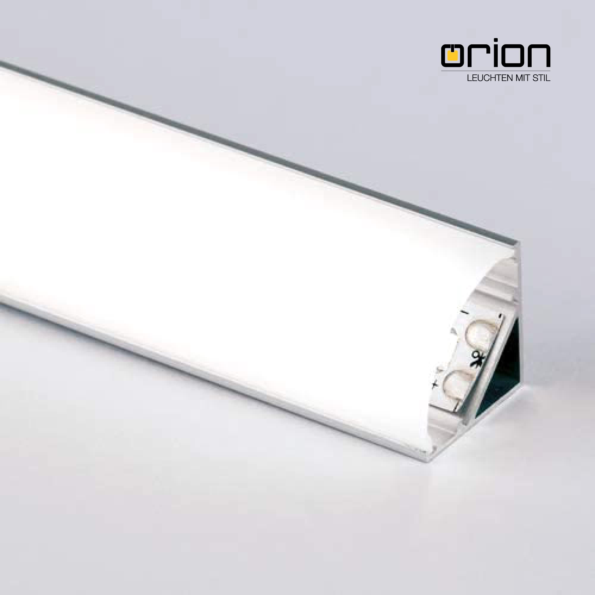 Set di 6 profili angolari in alluminio, profilo in alluminio, per strisce LED, 12 mm