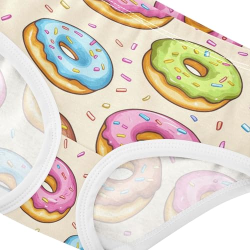 Wusikd Doughnuts Girls' Underwear Cotton Girls Briefs Soft Toddler Underwear 2T4