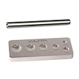 Leather Craft Mushroom Nail Setter Tool Kit & Steel Handmade DIY Leather Installation,8mm(with Rectangle Base) 2 Packs