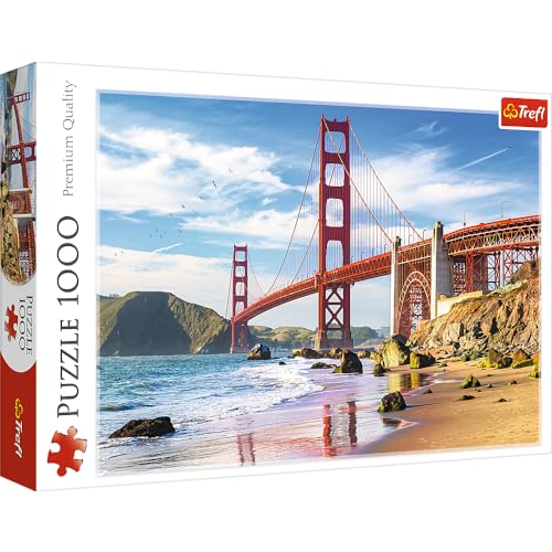 Trefl Golden Gate Bridge - 1000 Piece Jigsaw Puzzles for Adults & Children Aged 12+ San Francisco USA Puzzle