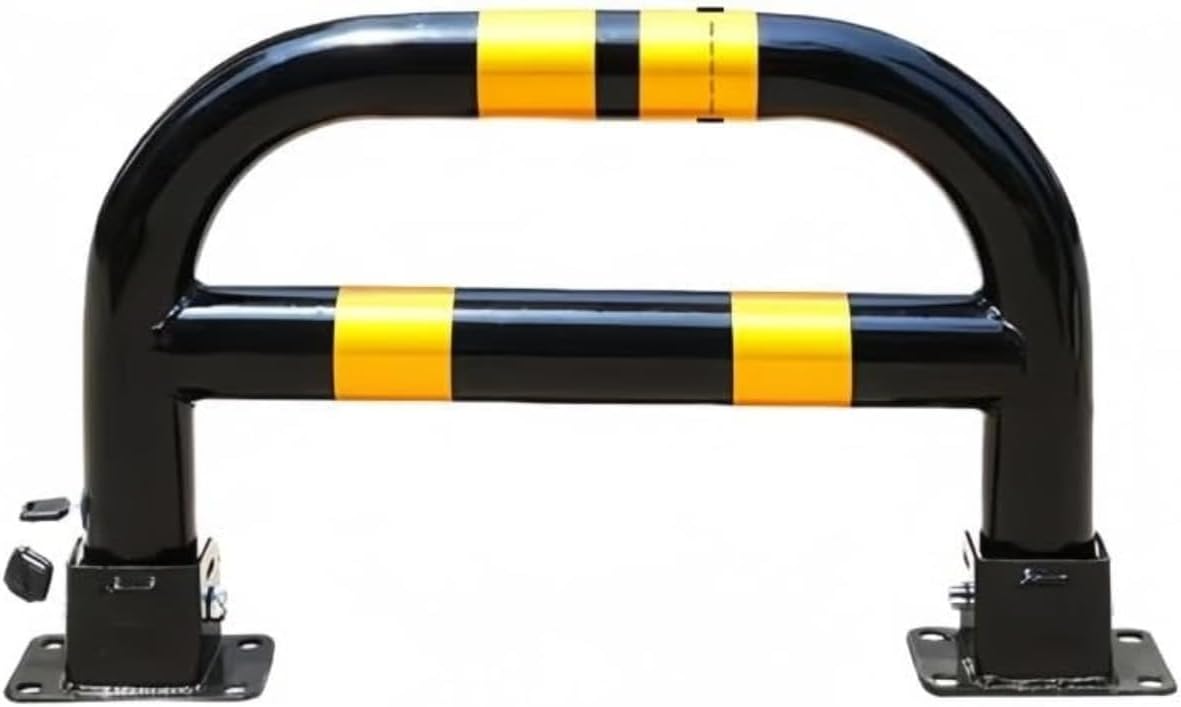 駐車場ポール 字型バリカー 衝突防止U型パーキングポスト 車止め ポール 横型 平行棒 駐車バリア キーロック可能 厚い手 冷間圧延