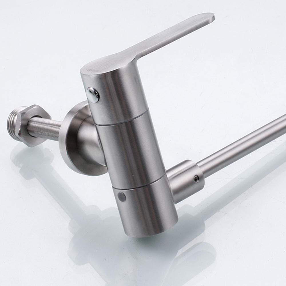 grifo cocina osmosis abatible, grifo puro, acero inoxidable 304, grifo abatible fregadero de cocina doméstico, plegable, cuello de cisne, 1/2 "o 1/4"-Grifo puro plegable - ángulo recto