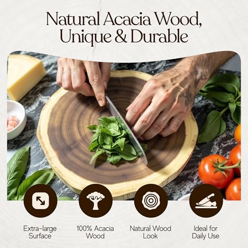 Extra-Large-Live-Edge-Acacia-Wood-Cutting-Board–Naturally-Chopped-Rustic-Wooden-Charcuterie-Board-Durable-Chopping-Block-Serving-Tray-for-Kitchen-Meat-Cheese-Entertaining-non-toxic Extra Large Live Edge Acacia Wood Cutting Board–Naturally Chopped Rustic Wooden Charcuterie Board Durable Chopping Block Serving Tray for Kitchen Meat Cheese Entertaining non toxic