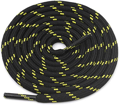 Image of Round Shoelace (2 Pair) Shoelaces for Hiking Shoes, Outdoor Walking Sneakers, Outdoor Hiking, Climbing, Basketball, Work Boot, Running, Sport Shoes