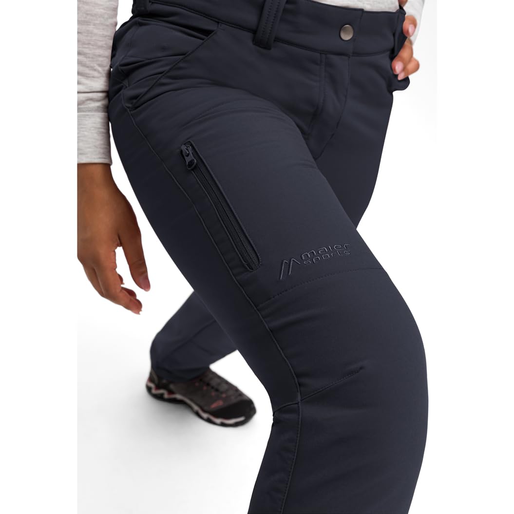 Maier Sports Helga, Warme Damen Wanderhose, Wasserabweisende Outdoorhose | Für Trekking und Hiking, Dryprotec für schnelles Trocknen, mSTRETCH pro 2, Perfekt für den Winter