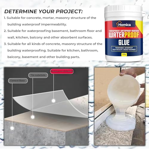 Image of Transparent Crack Seal Glue with Brush - Waterproof Epoxy Resin Leak Repair Sealant for Roof, Wall, Pipe & Tile | Long-Lasting Waterproofing Solution for Home & Outdoor Use 300 gm