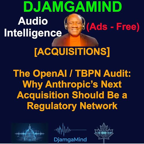 [DJAMGAMIND SPECIAL TEASER] The OpenAI / TBPN Audit: Why Anthropic&rsquo;s Next Acquisition Should Be a Regulatory Network