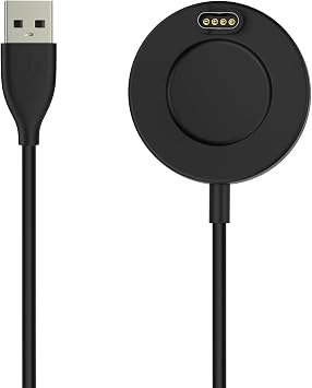 Charger Compatible with Watch, USB A Charging Dock Cable Compatible with Vivoactive 6/5, Fenix 8/7/6/5, Forerunner 970/570/265, Venu 4/3s, Charger Cable with 3.3 ft/1 m, Black