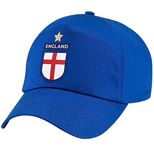 Kids England Football Cap (Royal Blue, One Size)