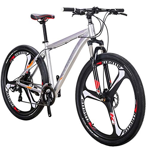 Eurobike 29in X9 3 Spoke Mountain Bike 21 Speed (Silver)