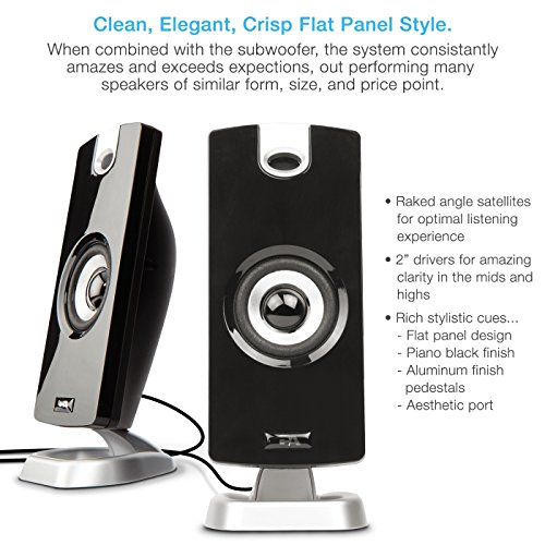 image for Cyber Acoustics CA-3090 2.1 Speaker System with Subwoofer with 18W of 