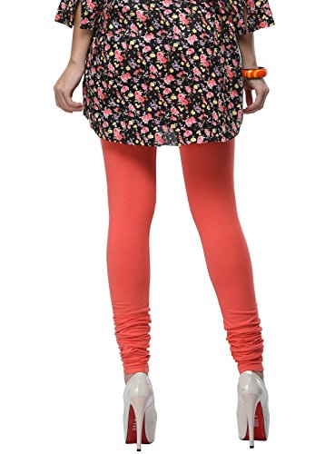 Image of Frenchtrendz Women's Cotton Spandex Stretchable Mid Rise Slim Fit Churidar Leggings Pull On