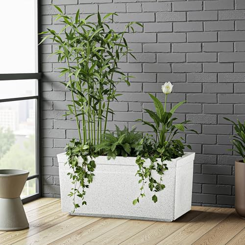 Kuber Industries Rotomould Big Size Planter 25 Inch | Large Recta...